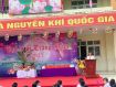 Cô Nguyễn Thị Nam - Hiệu trưởng nhà trường khai mạc buổi lễ  " Vui trung thu"